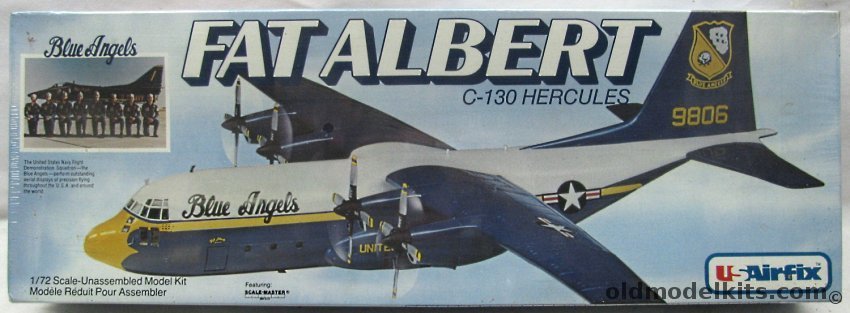 Airfix 1/72 C-130 Hercules 'Fat Albert' Blue Angels Support Aircraft, 5101 plastic model kit